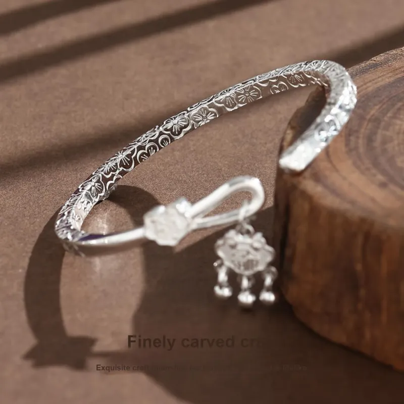 KINGFOCUS Sterling Silver Bangles Women's-3