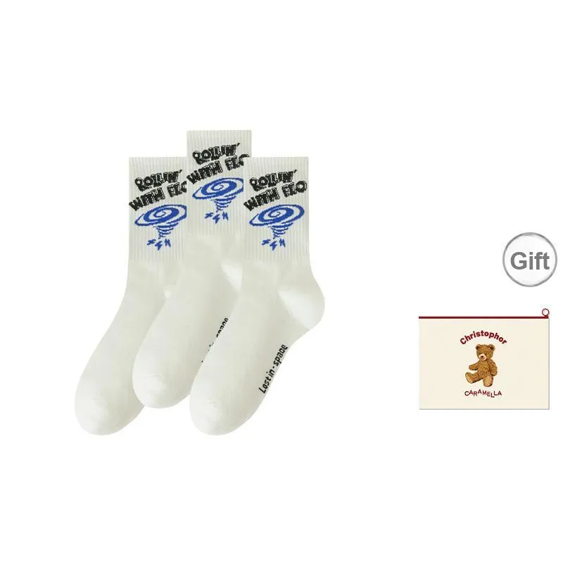 Caramella Mid-Calf Socks Men's Shopping Bag Combo Set-9