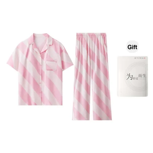 Red Beans At Home Пижамный комплект Женская Сумка для покупок Розовая