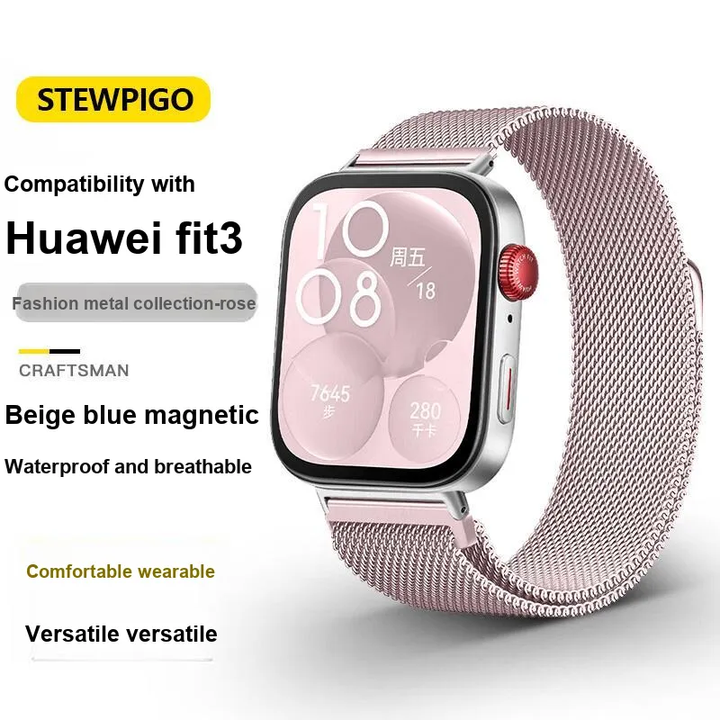 STEWPIGO Huawei Compatibility Watch Band 215mm Metal-19