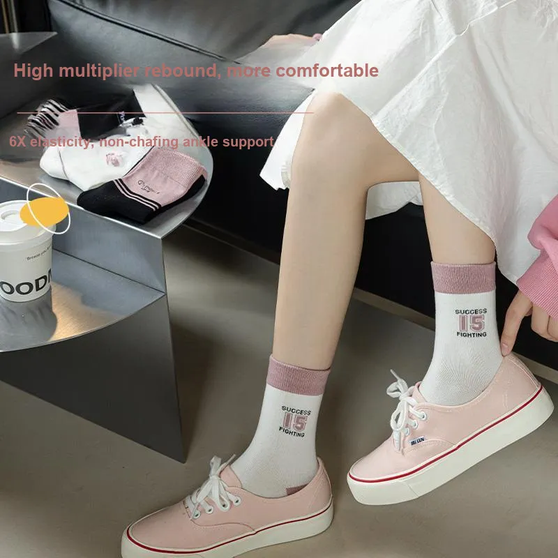 Lan Miao Mid Calf Socks Women's 10 Pack-11