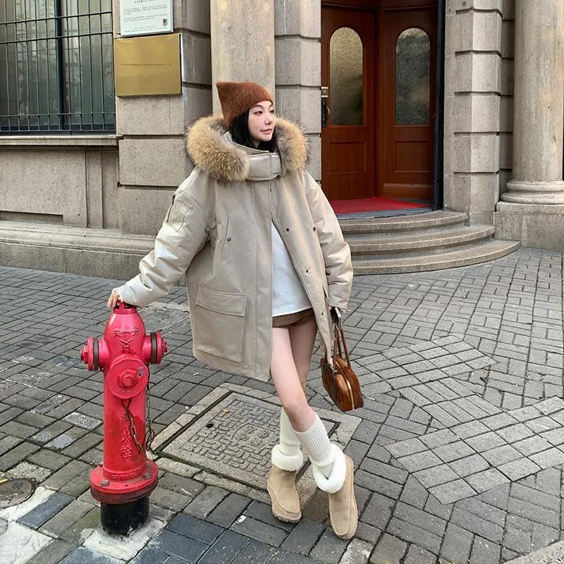 Ouyang Cropped Coats Women's-4