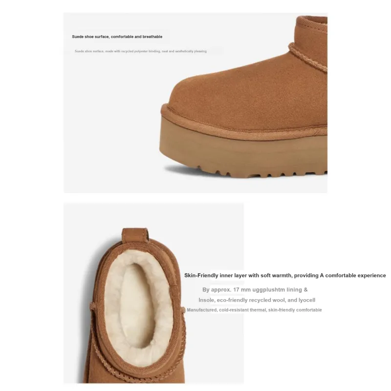 UGG Classic Ultra Mini Platform Boot Chestnut Kids-1
