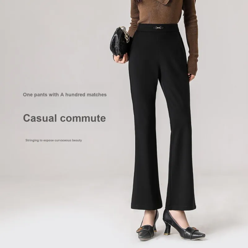 Like The Age Of Water Casual Pants Women's Black-3