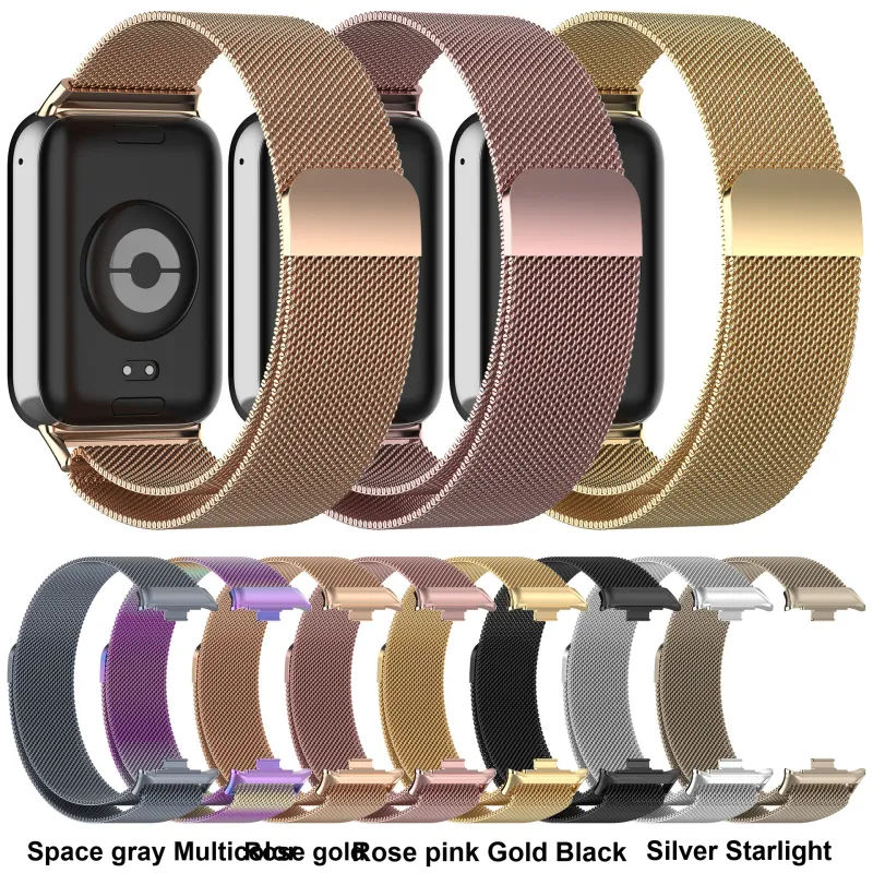 APEPALOG Xiaomi Red Beige Compatibility Watch Band 225mm Metal-11