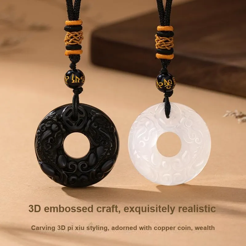 MOLADY Obsidian Necklaces Unisex-1