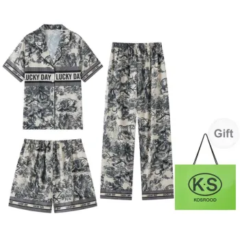 Kosrood Pajama Set Unisex Three Piece Set Image Color