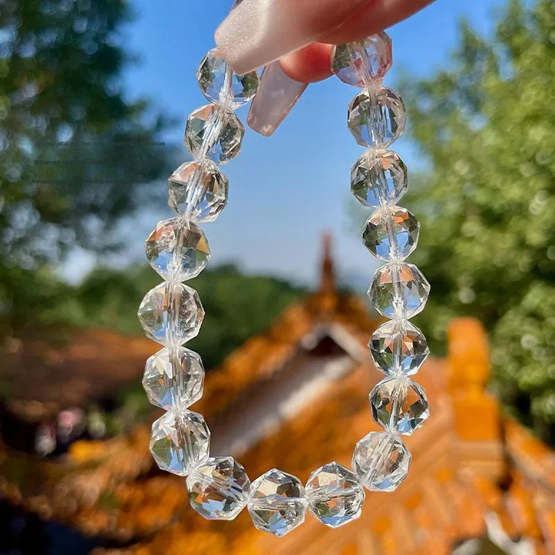 LUXLINE Natural White Crystal Bracelets Unisex-9