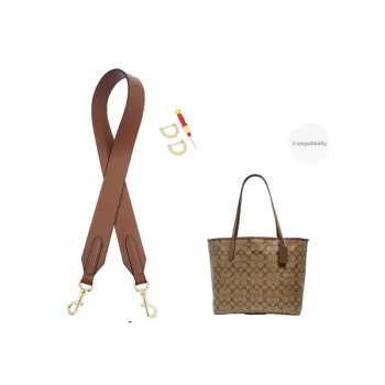 Cow Leather Bag Strap Women's Coffee