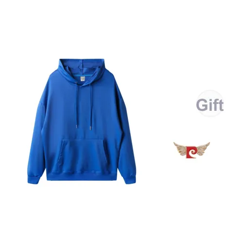 PIERRE CARDIN Детский Японский стиль Спущенное плечо С капюшоном Длинный рукав Унисекс Пара Свободный крой Спортивный худи Внутренний слой