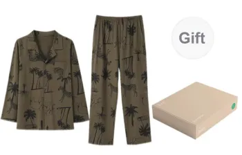 Aannsfam Pajama Set Men's Olive Green