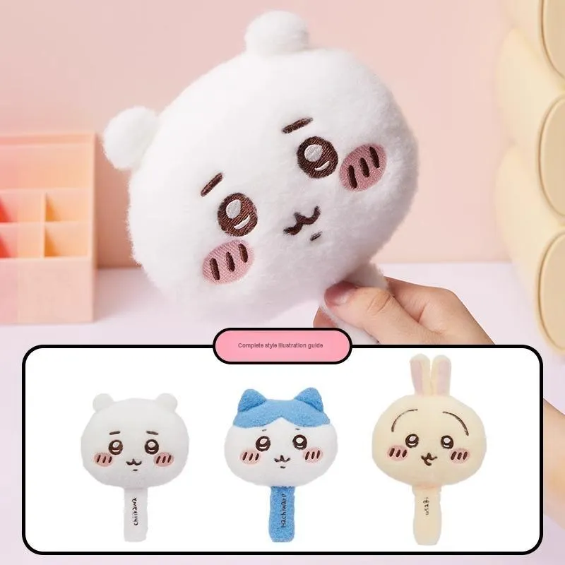 MINISO Chiikawa Collection Usagi Hachiware Chiikawa Plush Handheld Makeup Mirror Compact Portable Mirror-4