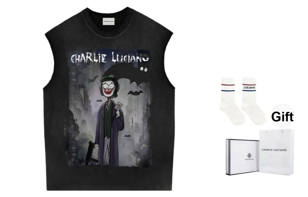 Charlie Luciano T Shirt Black Unisex