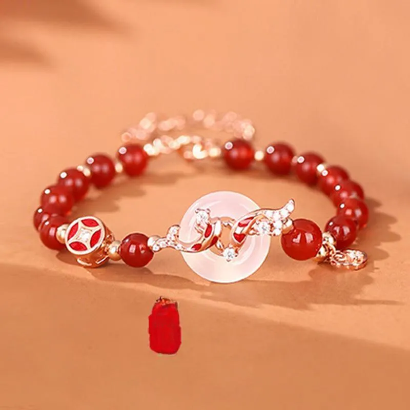 Long Fu Chalcedony Necklaces Women's-2