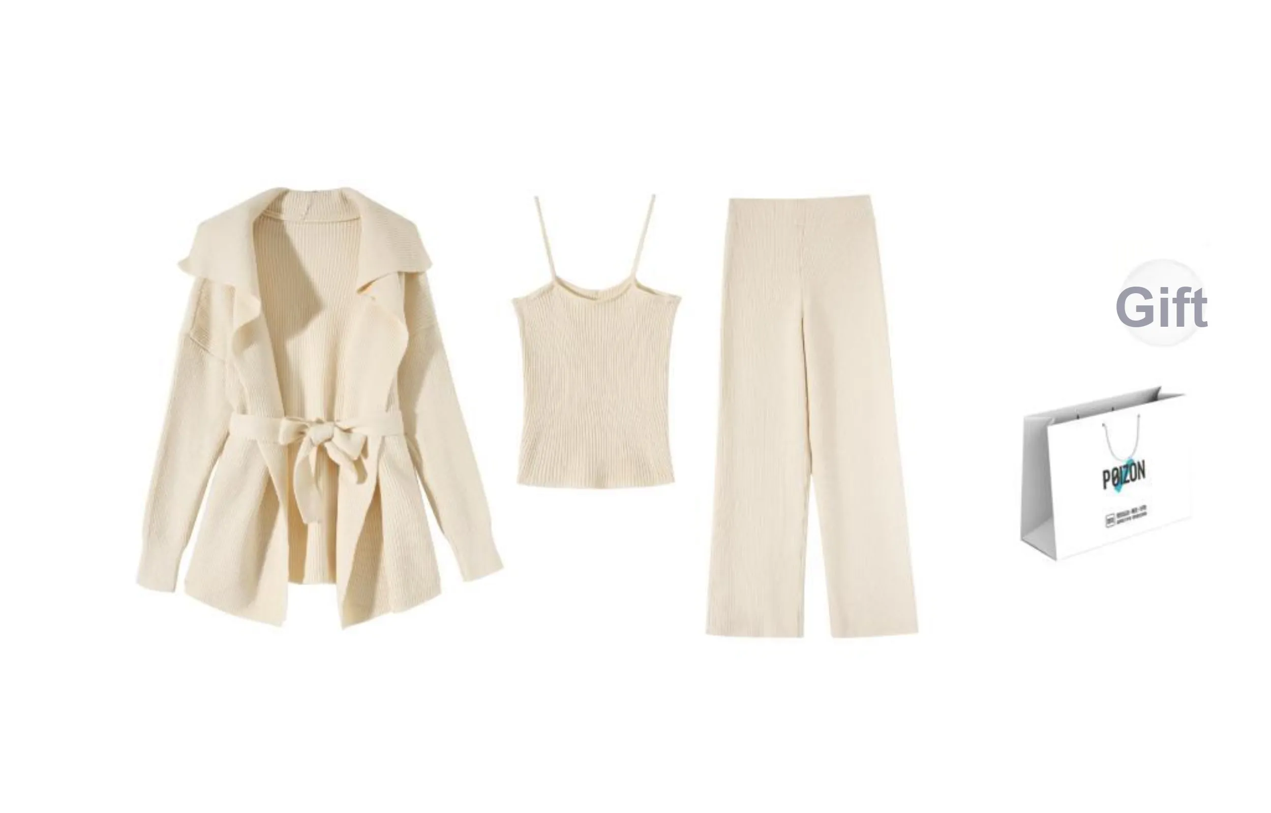 TORIGHT Casual Suit Women's Apricot