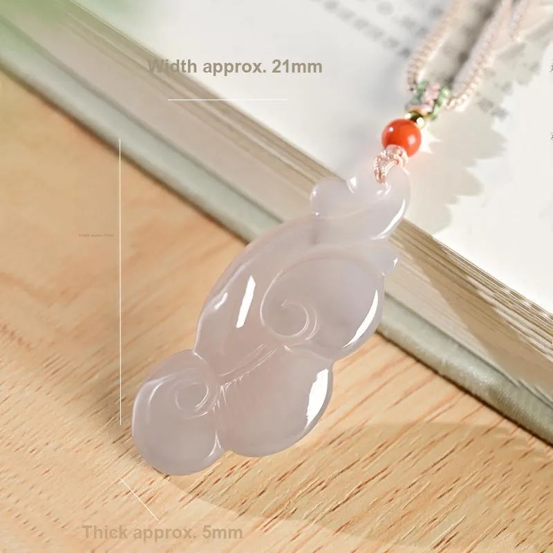 KUNYUYAO Hetian Jade Pendants White Jade Unisex-3