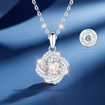 EAST BEAUTY 999 Fine Silver Collarbone Chain Women's