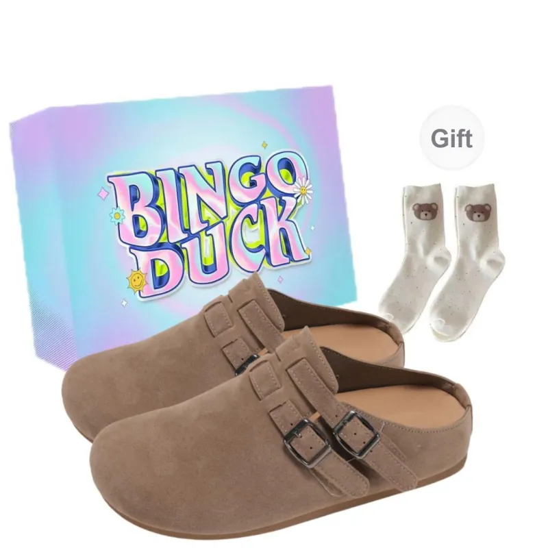 BINGO DUCK Odor Resistant Closed Toe Slippers Women's-4