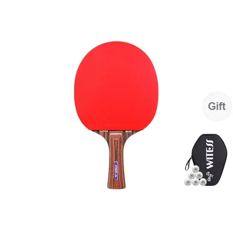 WITESS Ping Pong Paddles Unisex All Wood With Carbon Fiber-0