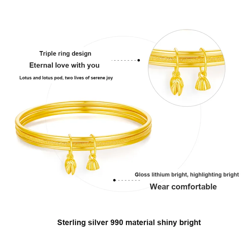 POTTICY 990 Silver Bangles Women's-2