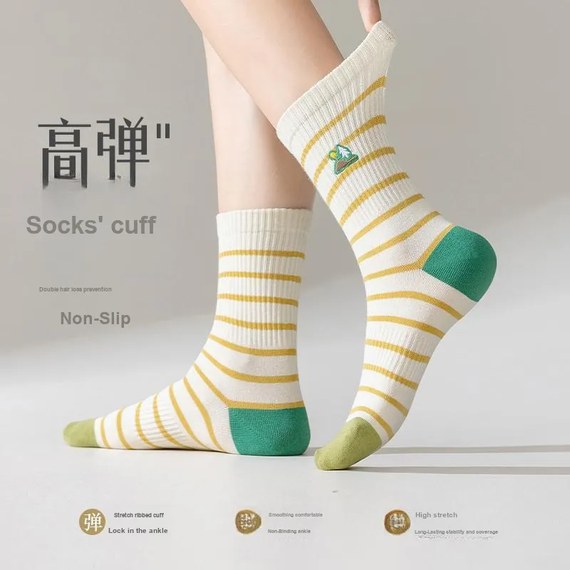 Lan Miao Mid Calf Socks Women's 10 Pack-11
