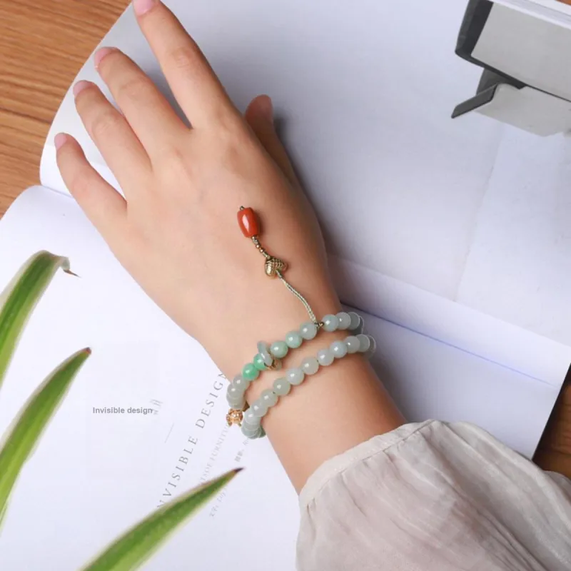 Cuiya Golden Building Glutinous Jade Jadeite Bracelets Unisex-3