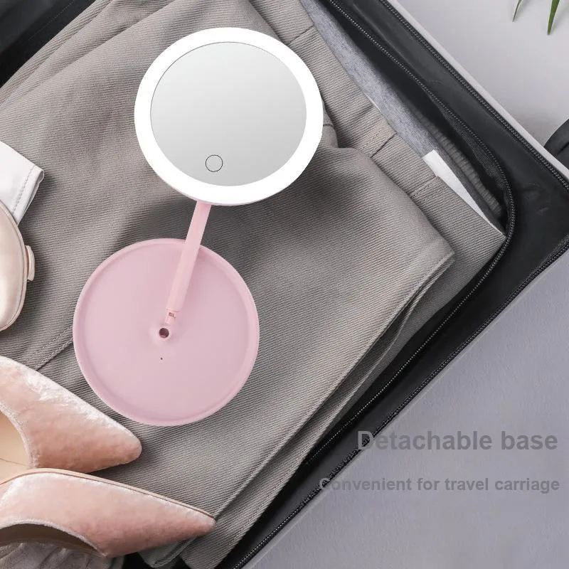 Future Maple Desktop Portable Foldable With Fill Light LED Makeup Mirror-4