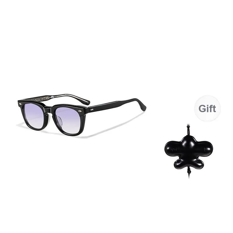 APRIL Plate Frame Square Sunglasses With Polarized Lenses Unisex-1