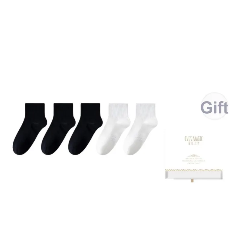 XIA.WA.ZHI.XIU Ankle Socks Women's Shopping Bag 5 Pack-12