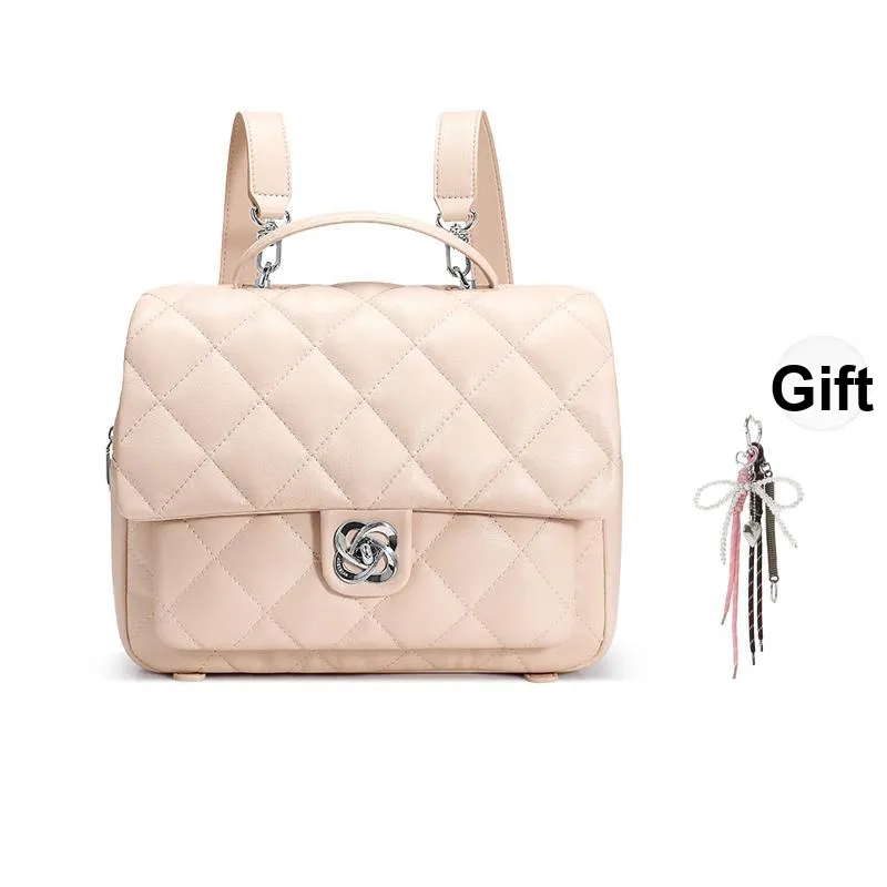 JUST STAR Synthetic Leather Carry Backpack Medium Size Women's Multicolor-8