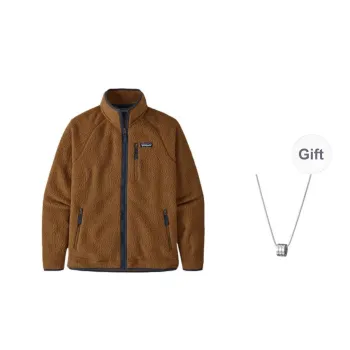 Patagonia Jackets Coats Men's Brown Comes With Necklace