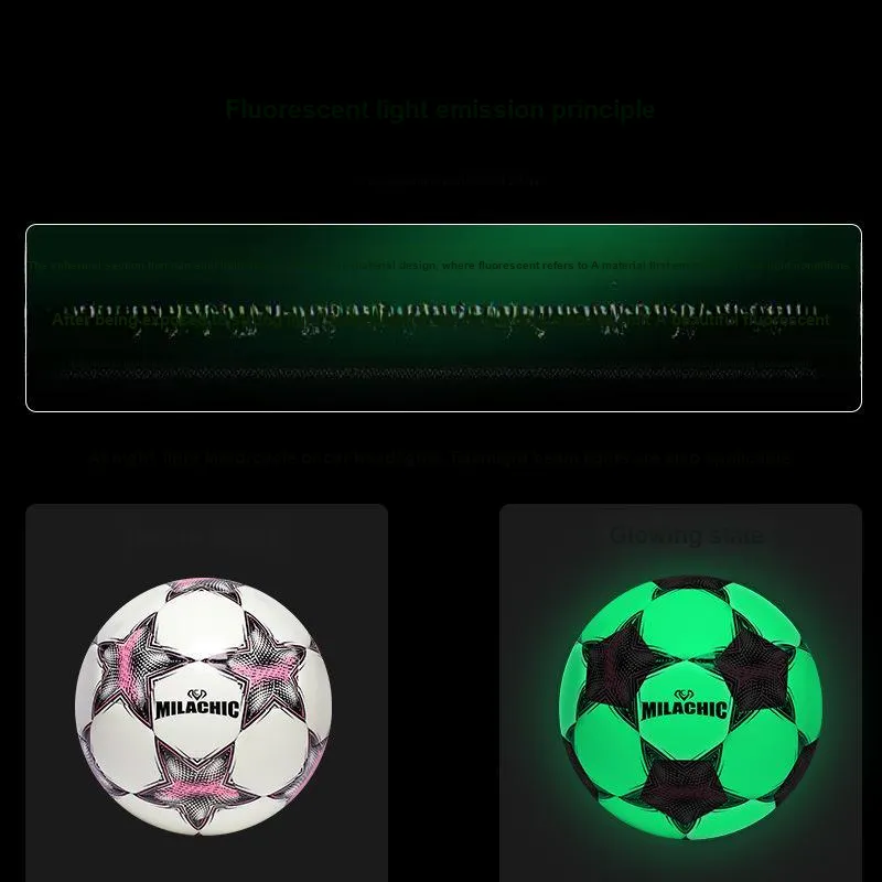 MILACHIC Size 4 Ball Soccer PU Machine Stitched Soccer Ball Unisex Multicolor-1