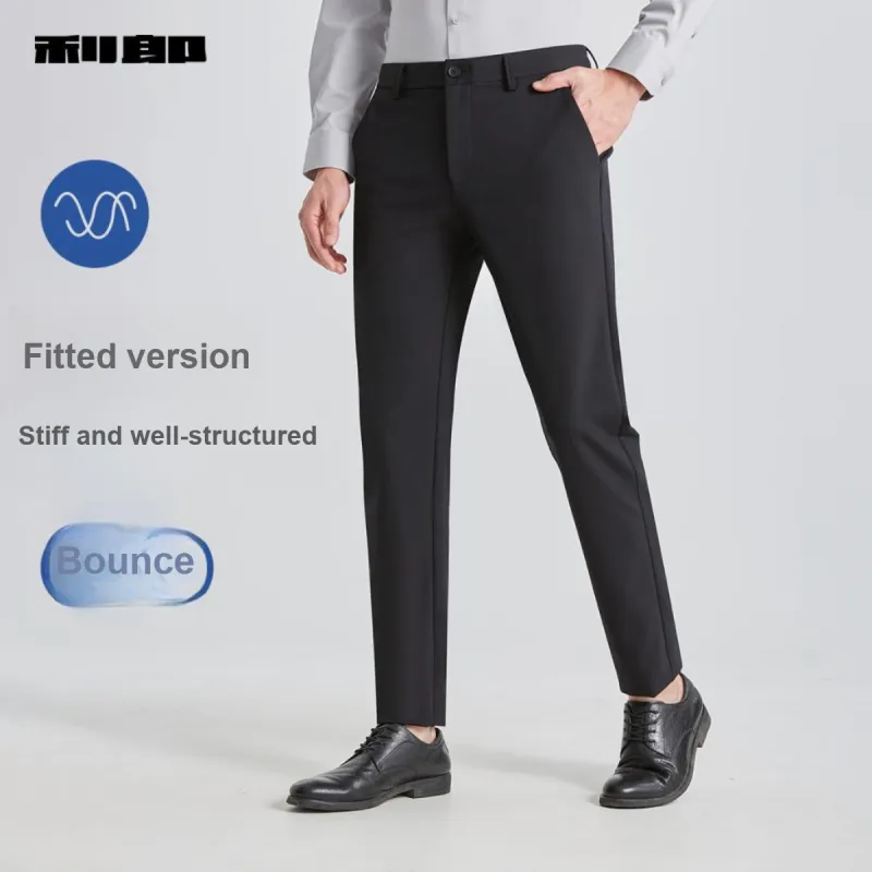 LESS IS MORE Four Way Stretch SS25 Casual Pants Men's Black-3