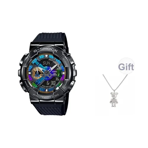 Г Shock Кварцевый Механизм Часы Унисекс Черный Циферблат