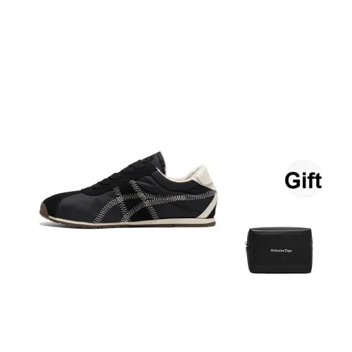 Onitsuka Tiger Противоскользящая Устойчивая к истиранию Низкий Топ Повседневная Обувь Унисекс Черный