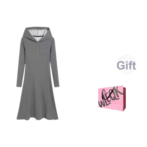 WLEQK Длинное платье с длинными рукавами женское