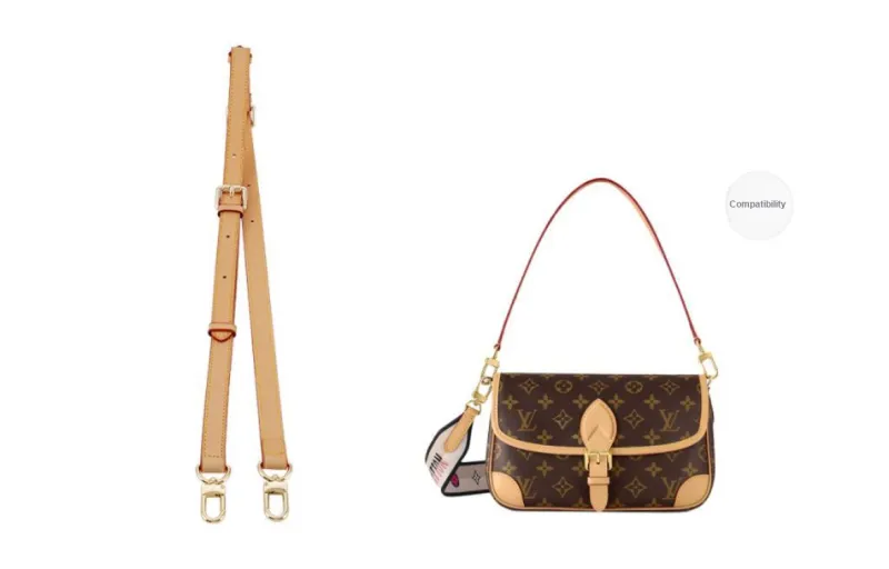 Lan Bao Fan Cow Leather Bag Strap Women's Beeswax-20