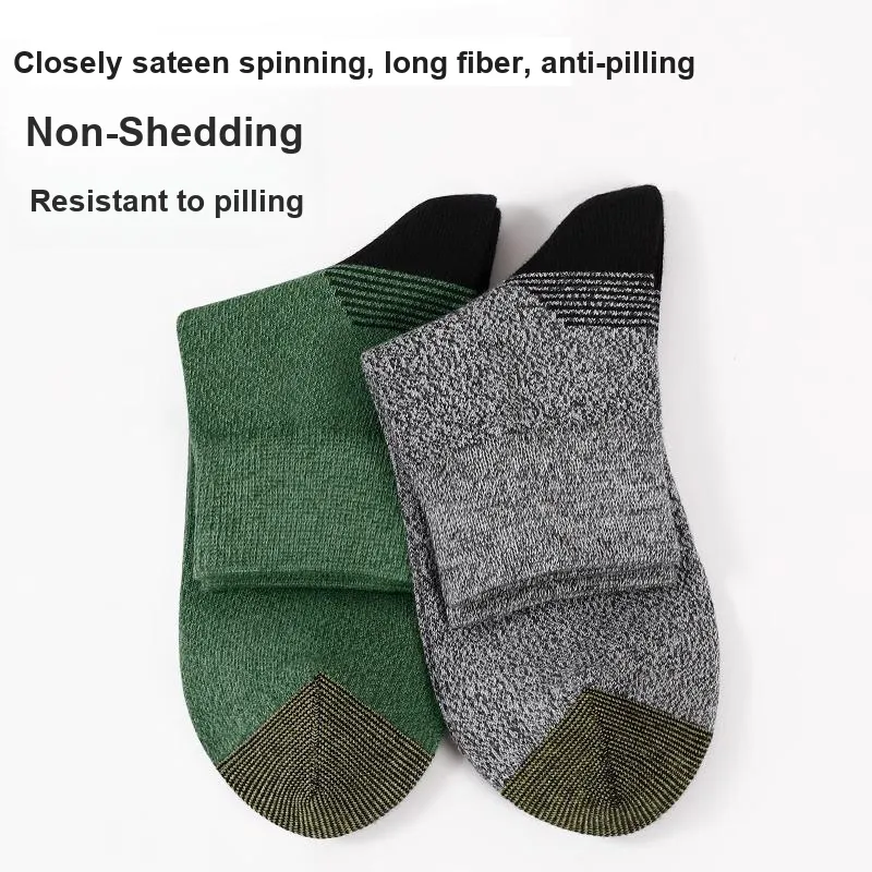 LUOLIAN Mid Calf Socks Men's 5 Pack-2