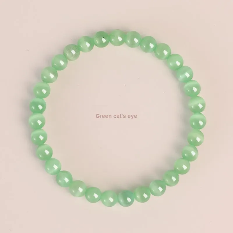 JIUHUASHAN Glass Cat Eye Bracelets Women's-20