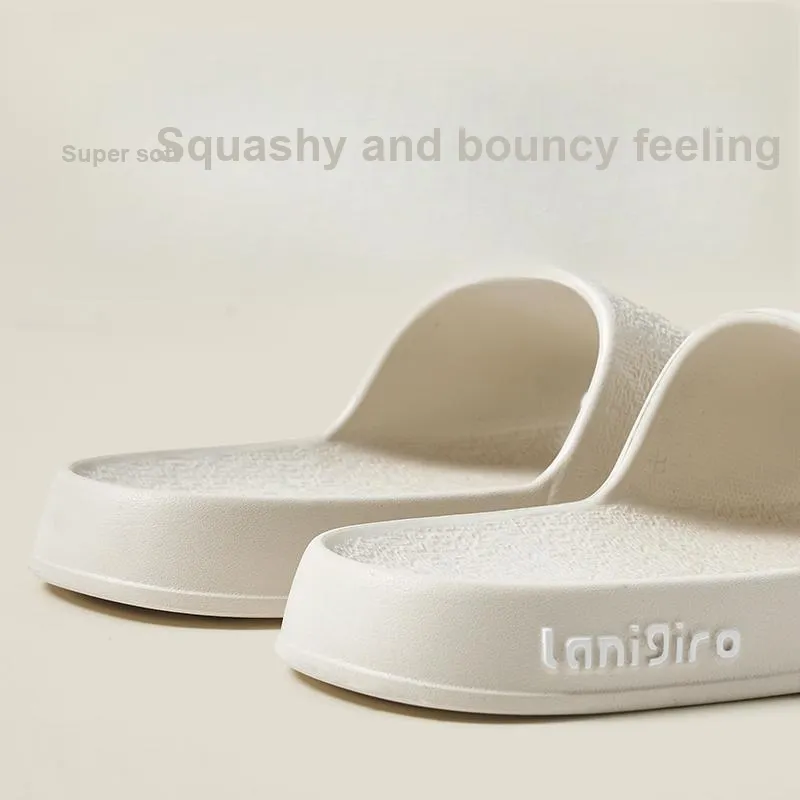 UTUNE Summer Indoor Bathroom Bathing Slip Resistant Quiet Couple's Home Slippers-4