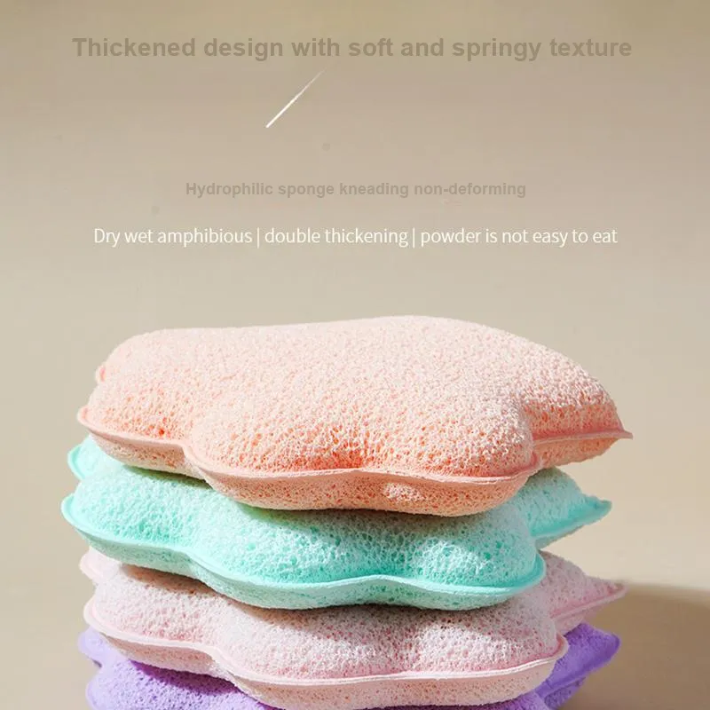 JIANYINGSHU Mesh Cat Paw Shaped Cleansing Sponge For Face Deep Cleaning Foam Rich Makeup Removal Tool-18