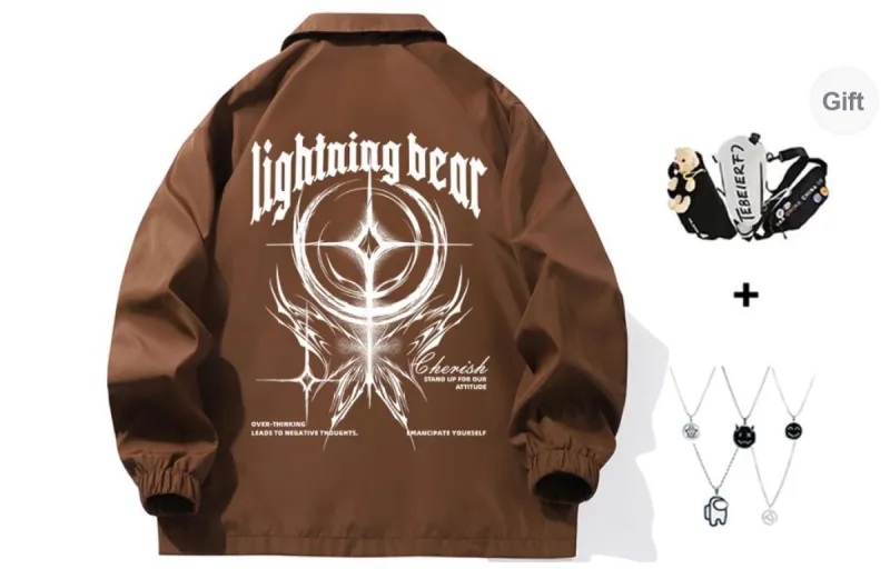 LIGHTNING BEAR Jackets Coats Unisex-17