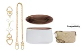 Nolita 19 Exclusive DuPont Paper Liner+White Four-Leaf Clover Heart Buckle Extender Chain Gold-Tone