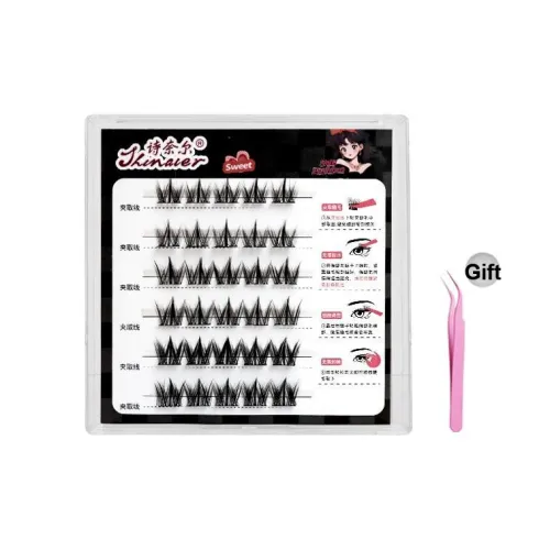 ZHENZHENSHINAIER противоскользящие накладные ресницы Puppy Eyes увеличивающие объем стиль