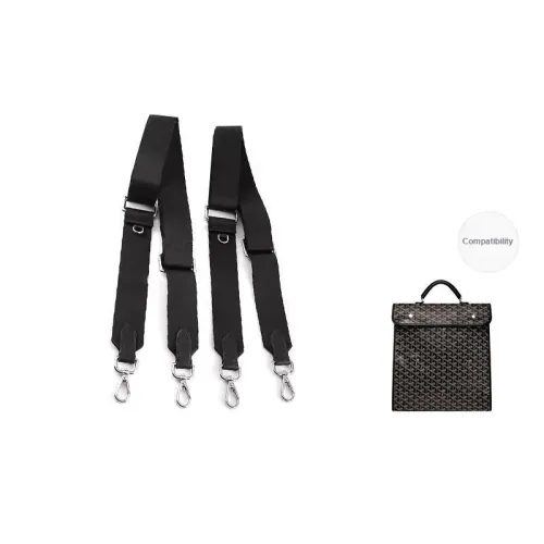 Jingxi Canvas Adjustable Nylon Webbing Dogtooth Strap Pack Shoulder Strap Women's Black/Brown