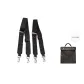 Black Adjustable Strap (Two Pieces) 81.5-118.5cm[Wide Canvas]