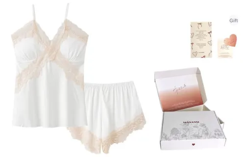 WANANNI Pajama Gift Box Women's White