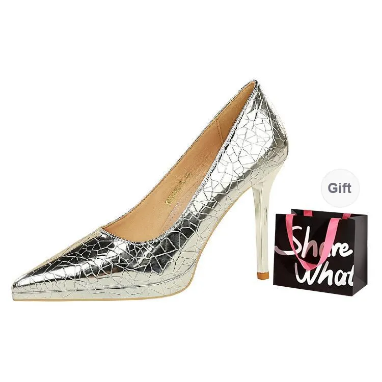 BIGTREE Slim Heel High Heels Women's-8
