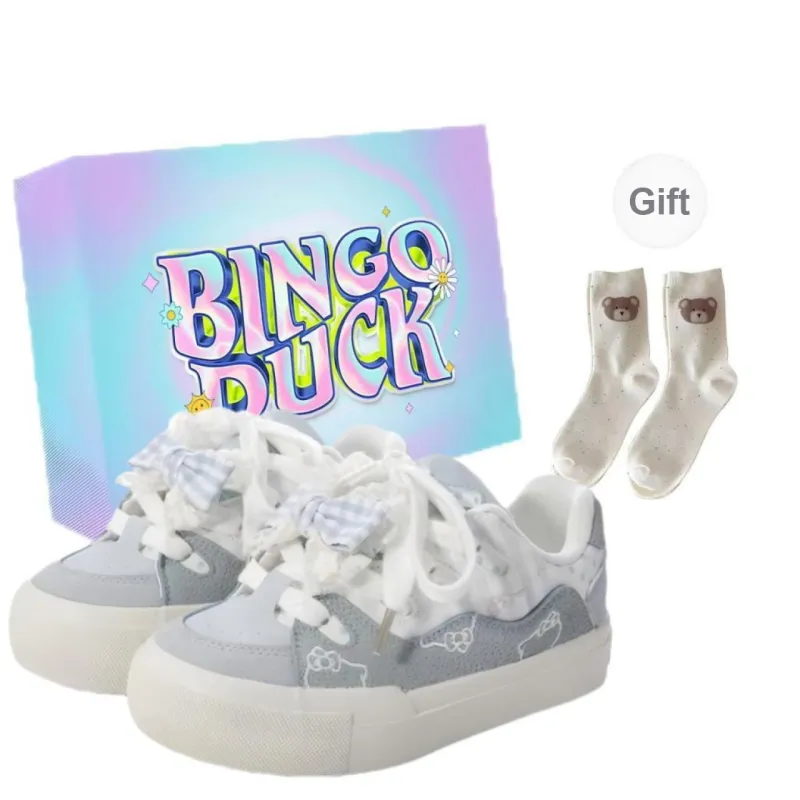 BINGO DUCK Slip Resistant Cushioning And Breathable Low Top Skateboard Shoes Women's-4