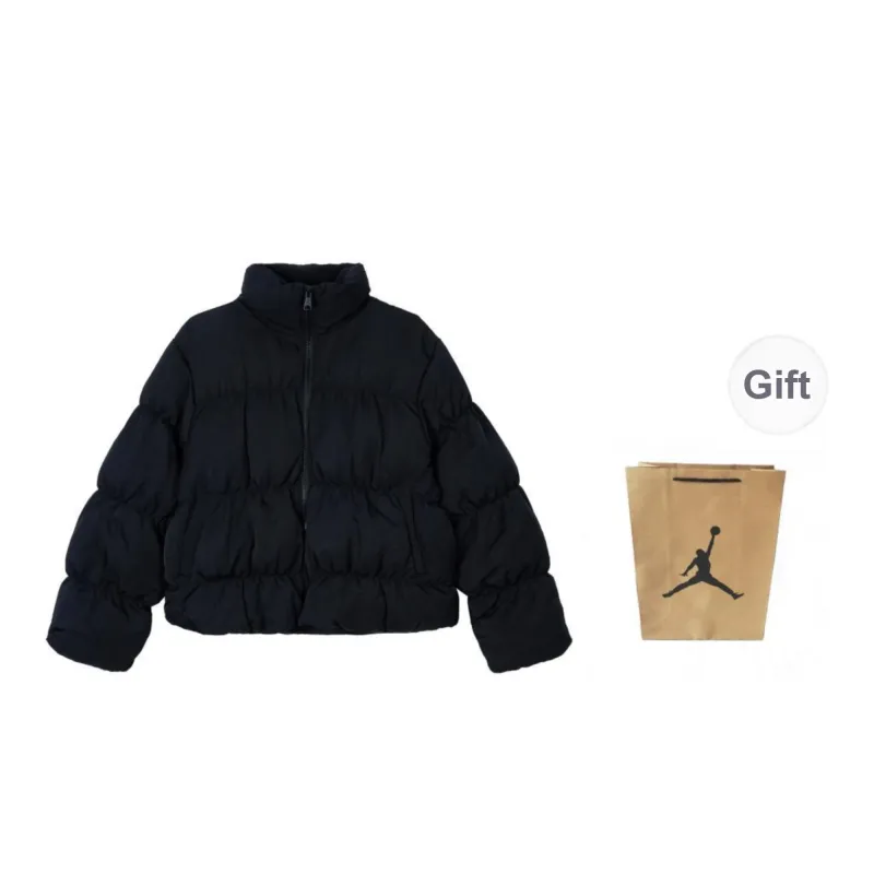 Jordan Down Jacket Unisex Black With Gift Bag-0
